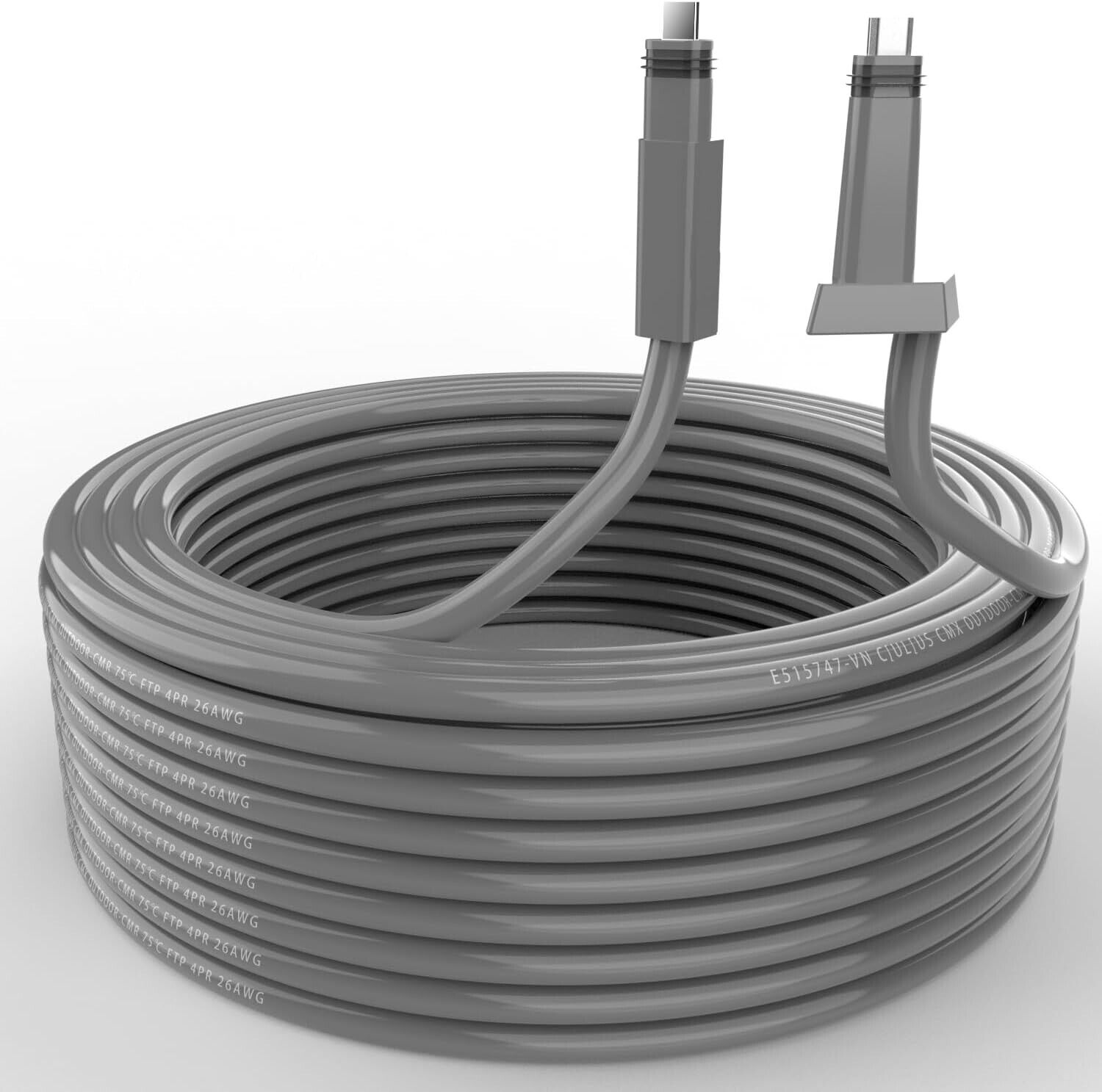 Suitable for Starlink V2 Connection - Grey 85ft/150ft Cable: Ideal for 150ft Sta
