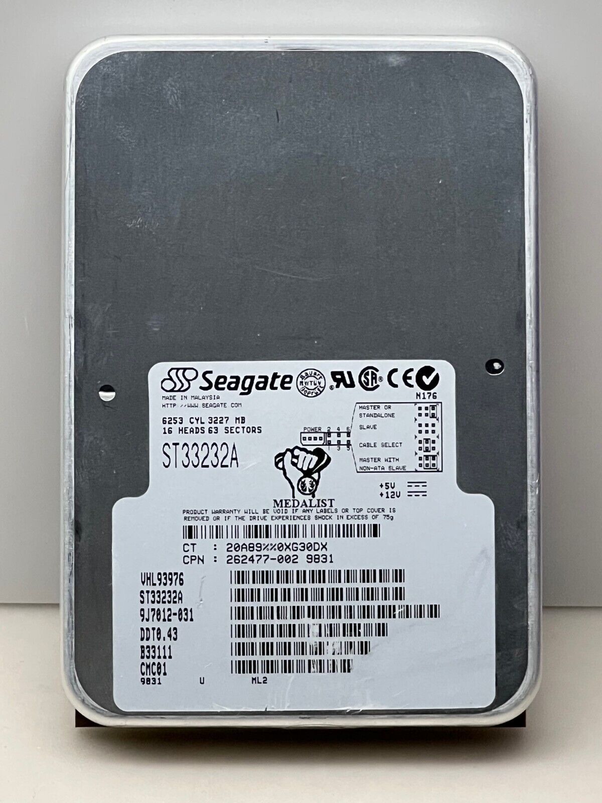 Seagate ST33232A 3.2 GB Refurbished 90 Day Warranty 