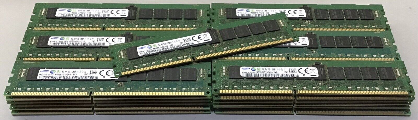 Lot of 37x 8GB 1Rx4 PC3L-12800R SAMSUNG Server MEMORY M393B1G70QH0-YK0