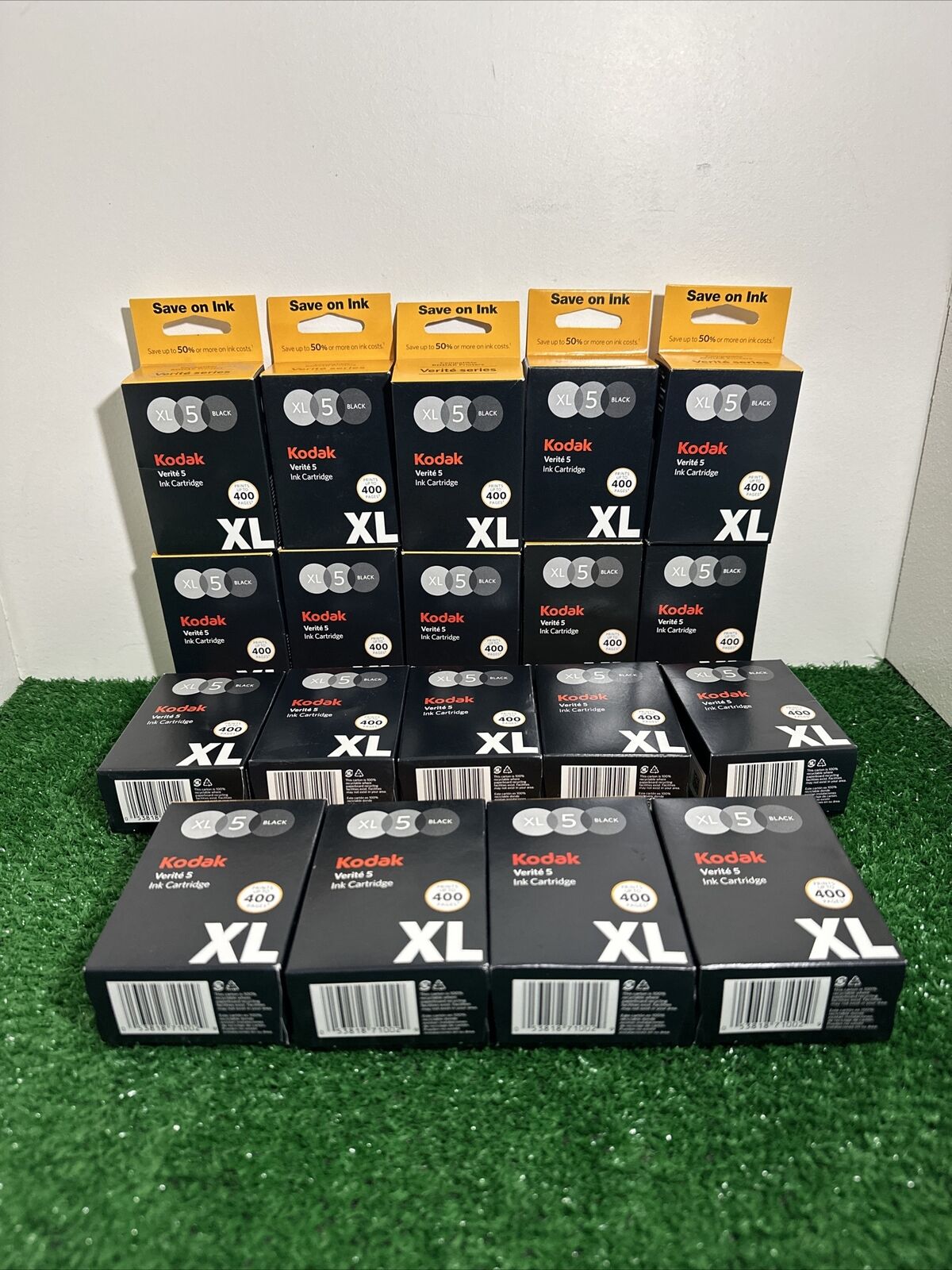 Lot of 19 Kodak Verite 5 XL BLACK Ink Brand New Sealed.