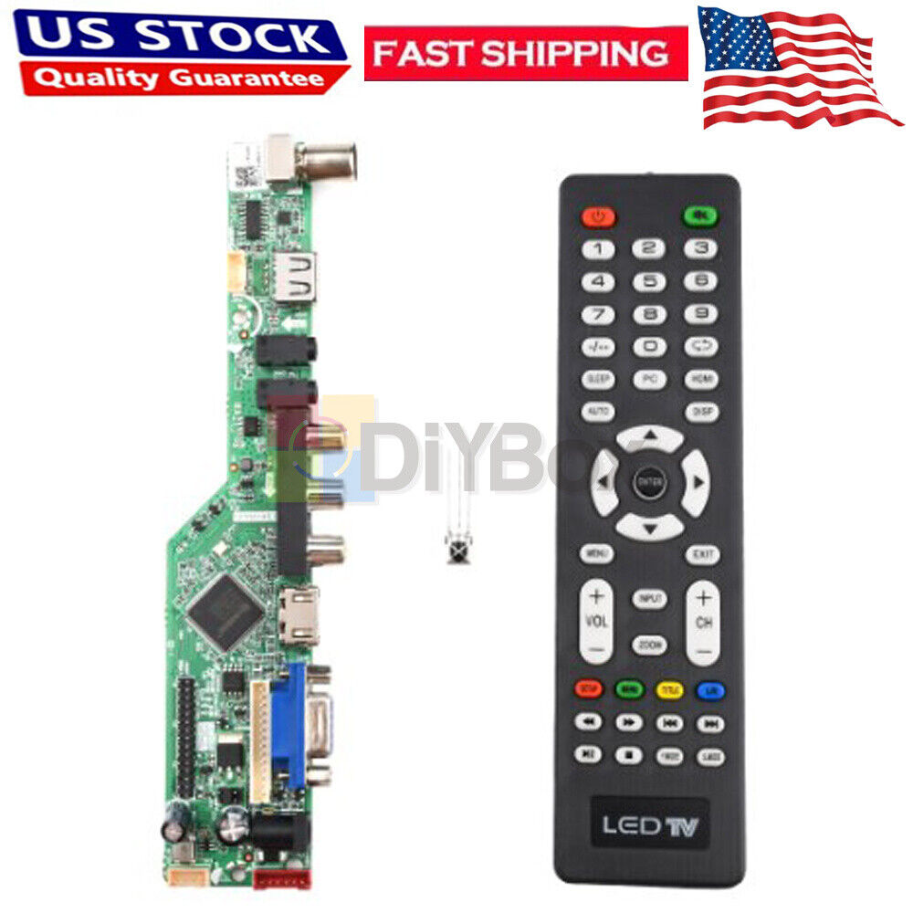 V29 Universal LCD TV Controller Board TV Motherboard VGA/AV/TV/USB US