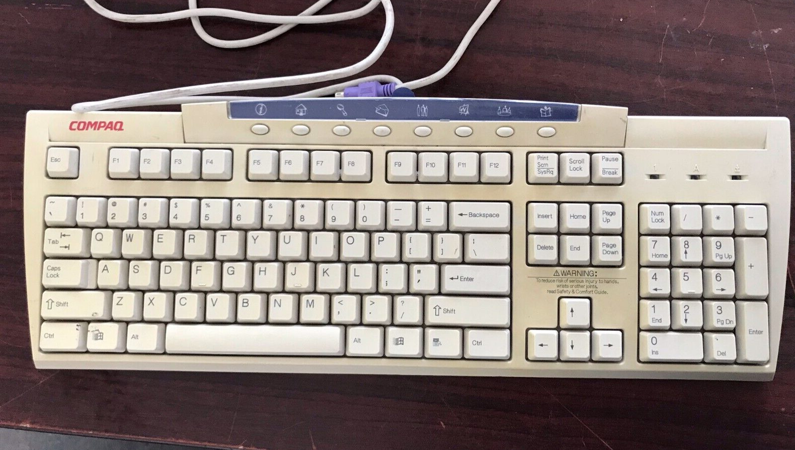  Vintage Compaq Keyboard KB-9963 