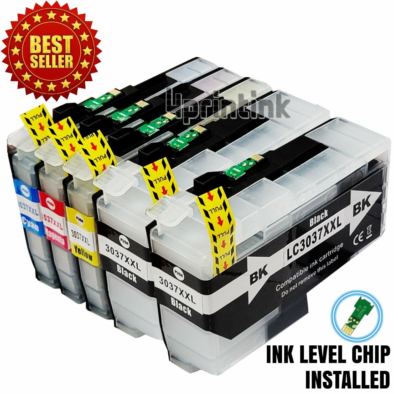 Ink Cartridges for Brother LC3037 LC-3037 XXL MFC-J5845DW MFC-J5945DW MFC-J6545D