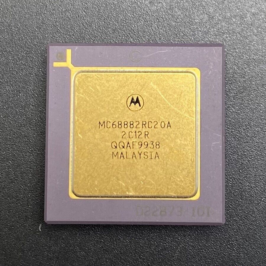 Motorola MC68882RC20A FPU 32Bit Coprocessor PGA68 20MHz For 68K Microprocessor