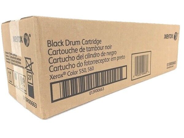 Genuine Xerox 013R00663 (13R663) Black Imaging Drum - NEW SEALED