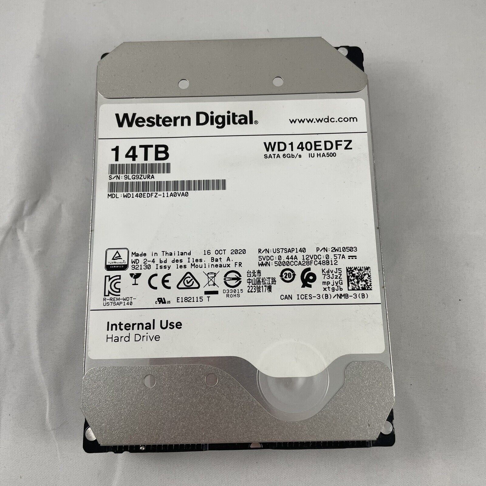 WD140EDFZ - Western Digital 14TB SATA 6Gb/S 5400RPM 512MB Cache 3.5-Inch Int HDD