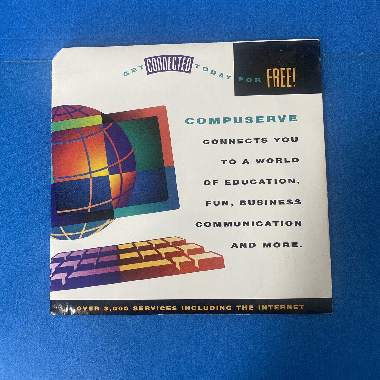 Vtg Compuserve Disc Software Sealed Disk CD 1995 Promo USA Computer Software