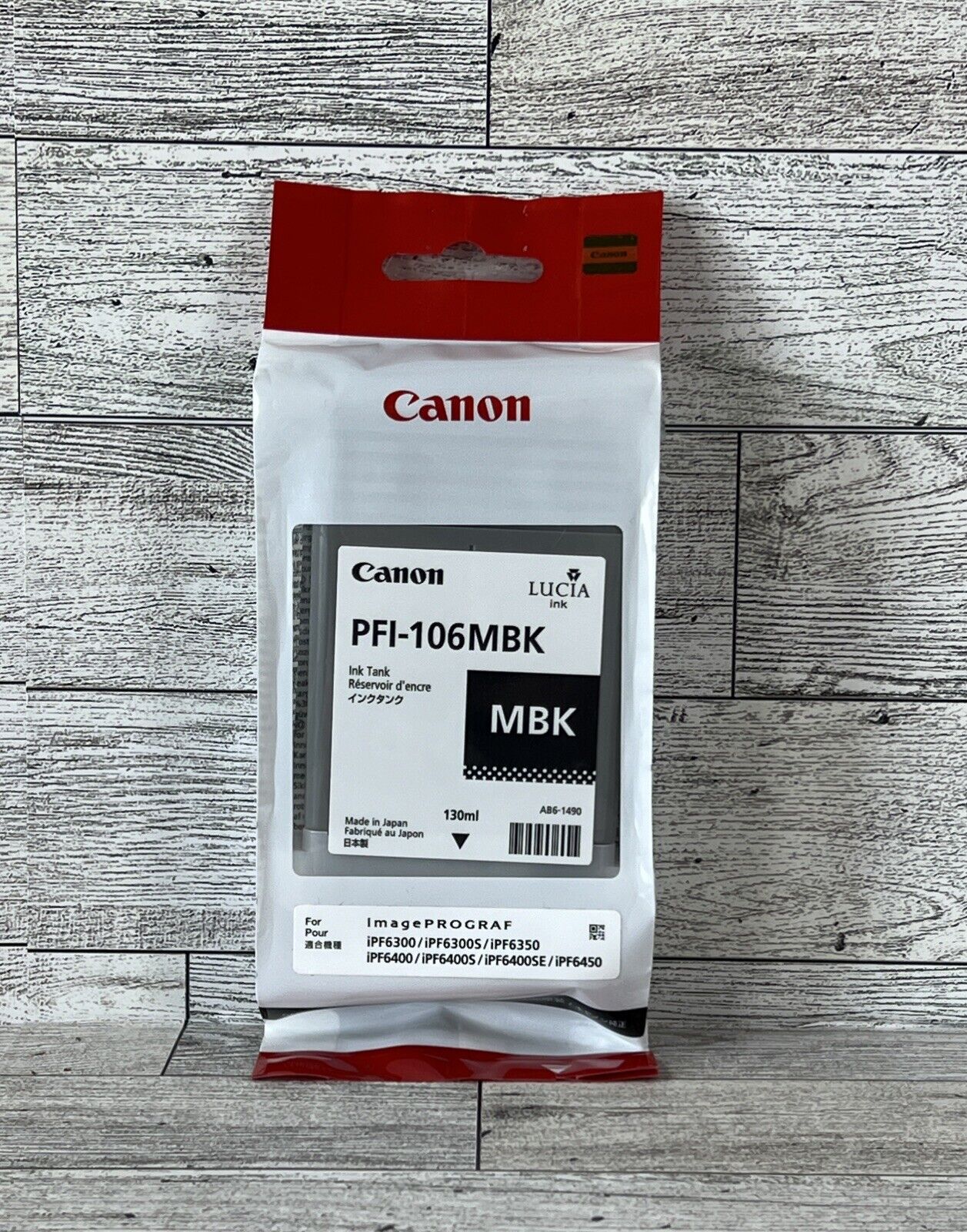 Genuine Canon PFI-106 MBK Ink Tank Expired 04/2021 New In Package Sealed