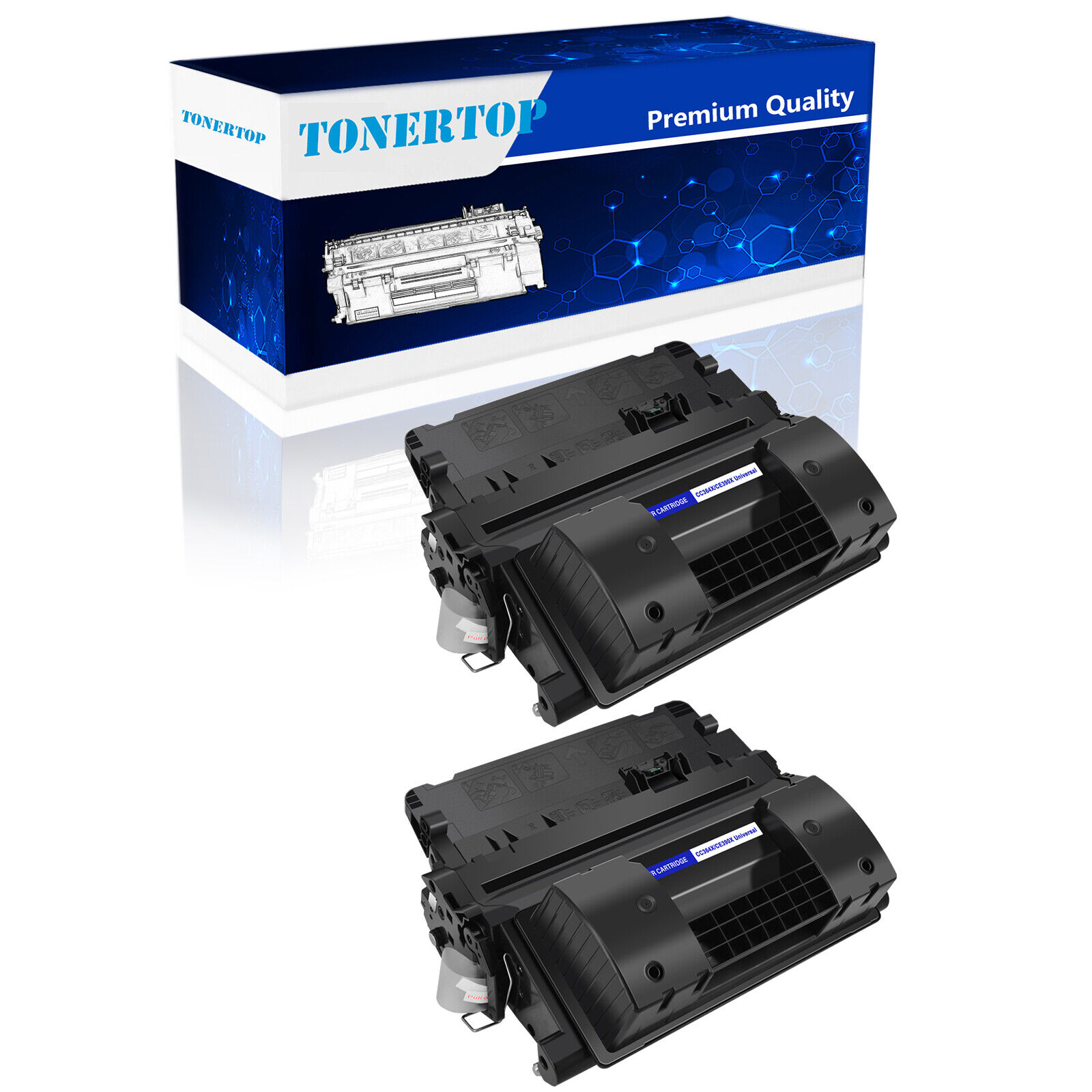 2 Pack High Yield CE390X 90X Toner Cartridge for HP LaserJet M4555h M602n M603n