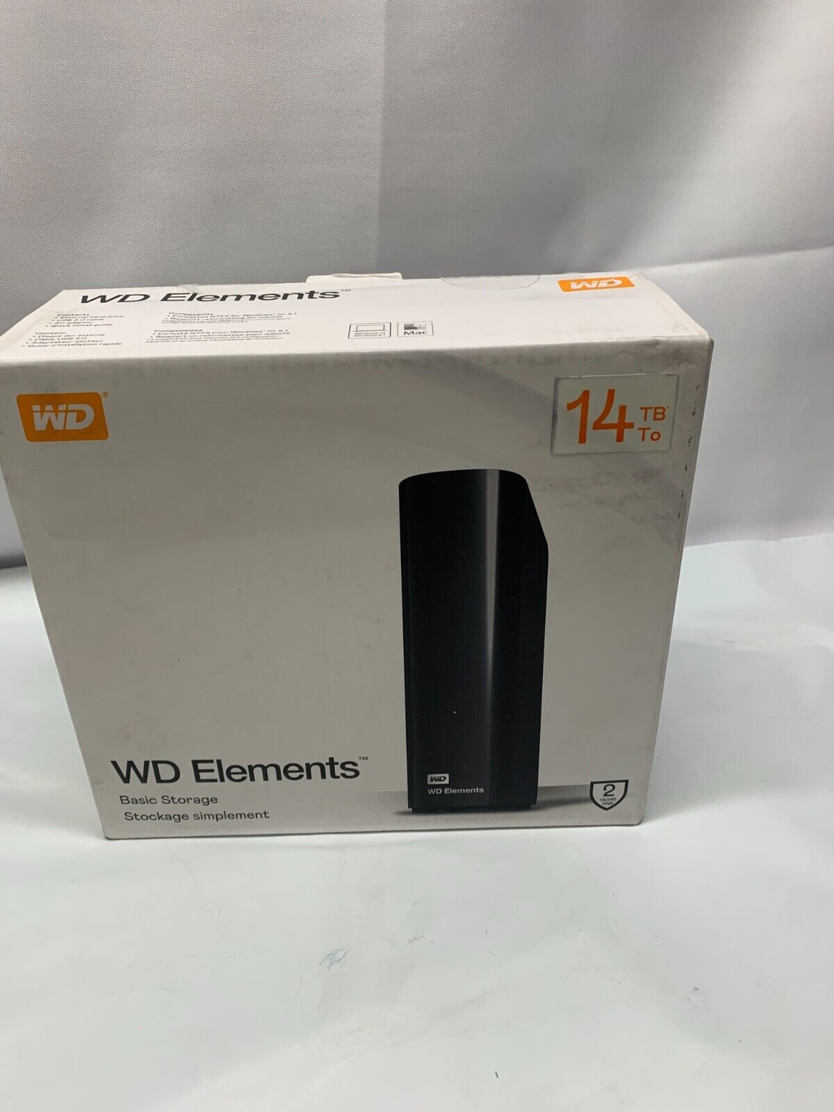 WD Elements 14TB Desktop External Hard Drive USB 3.0 Western Digital Mac/PC*New