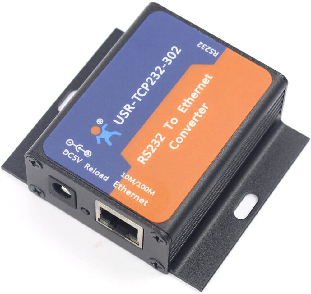 Serial RS232 to Ethernet TCP IP Server Converter Module Tiny Size Support DHCP