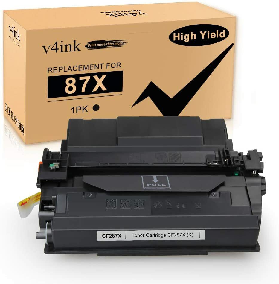 V4ink 1P CF287X Toner Cartridge for HP 87X LaserJet Enterprise M506 M501n M501dn