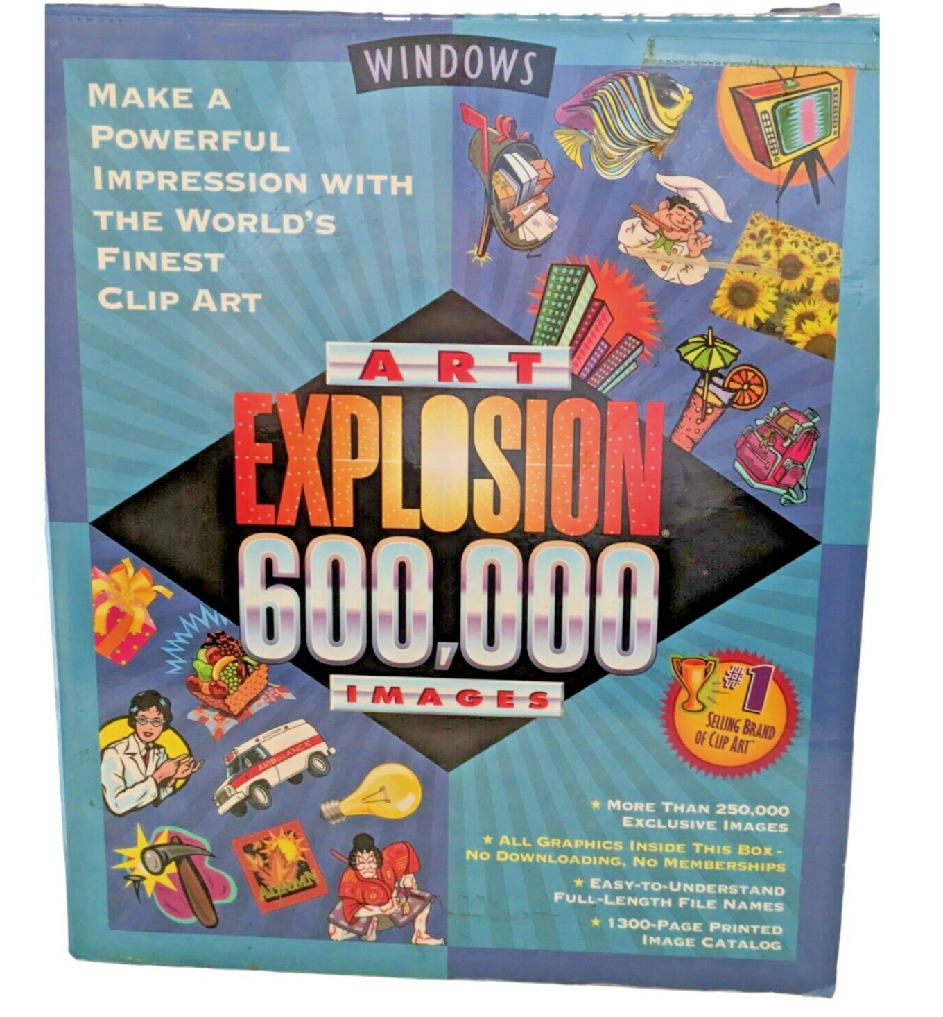 Art Explosion Royalty Free 600000 Images Manual & 28 Never Used CDs One Missing
