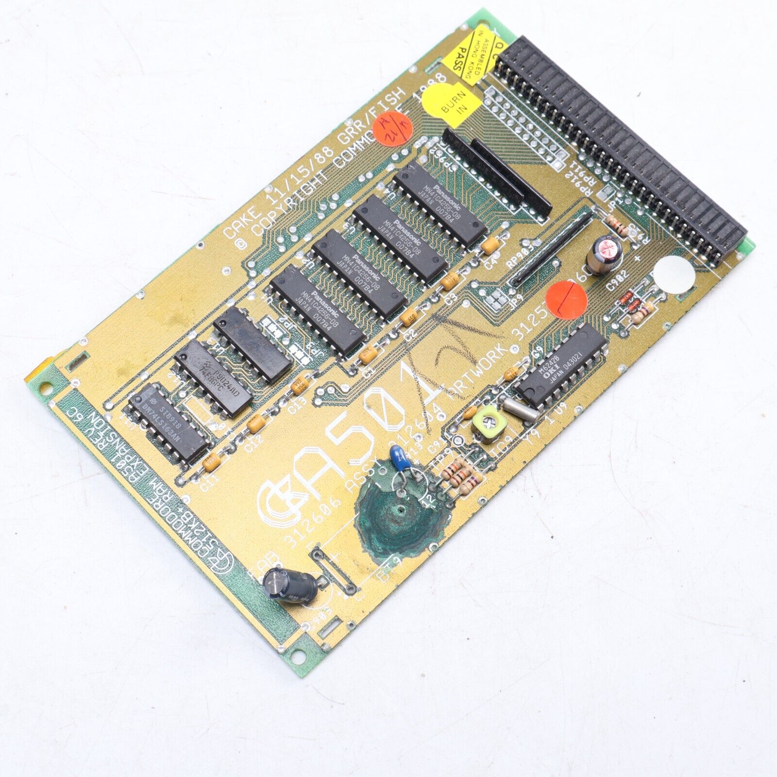 Amiga 500 A500 512K RAM Expansion Card - Parts or Repair -