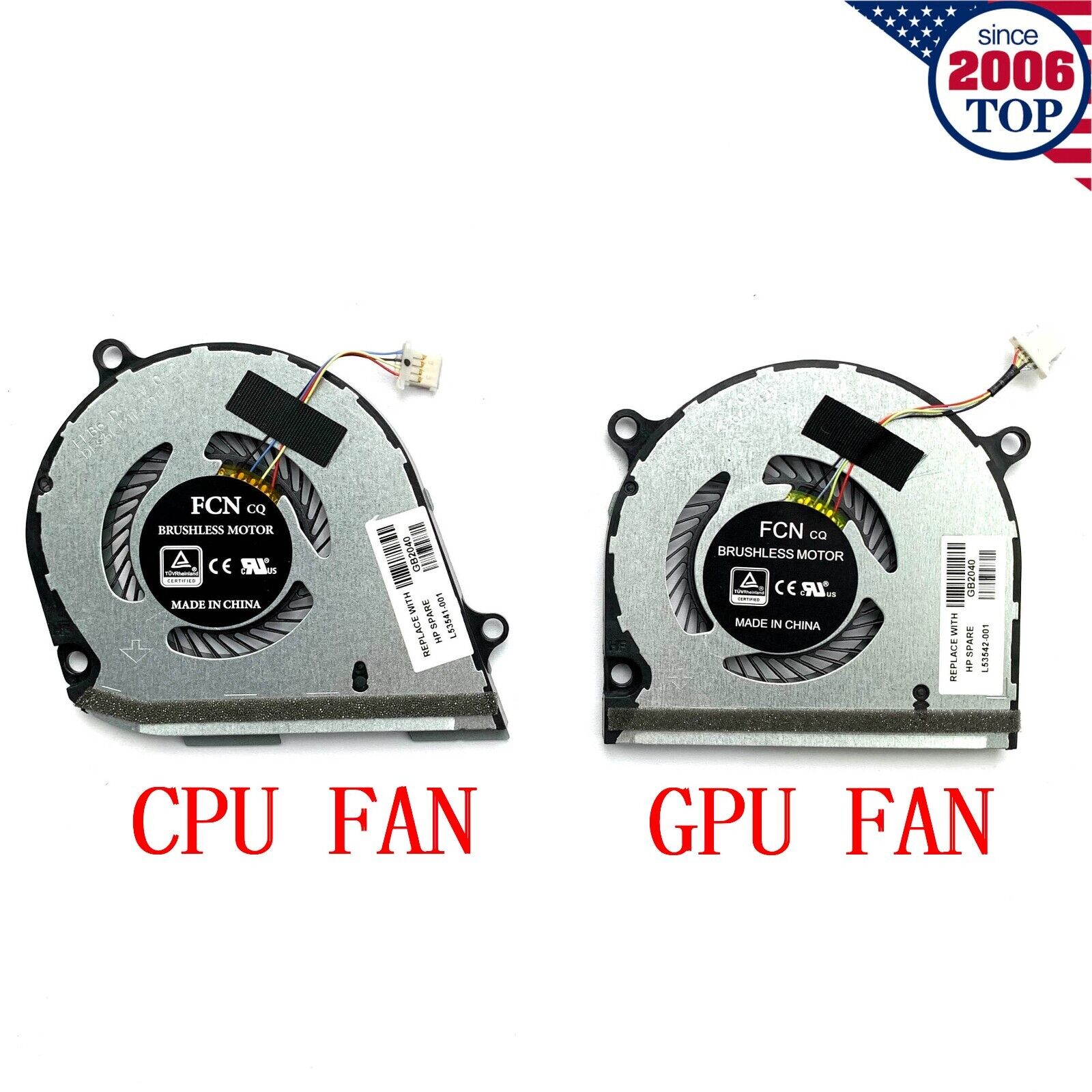 New CPU+GPU Cooling Fan For HP ENVY X360 15-DS 15-DR TPN-W142 W143 L53541-001