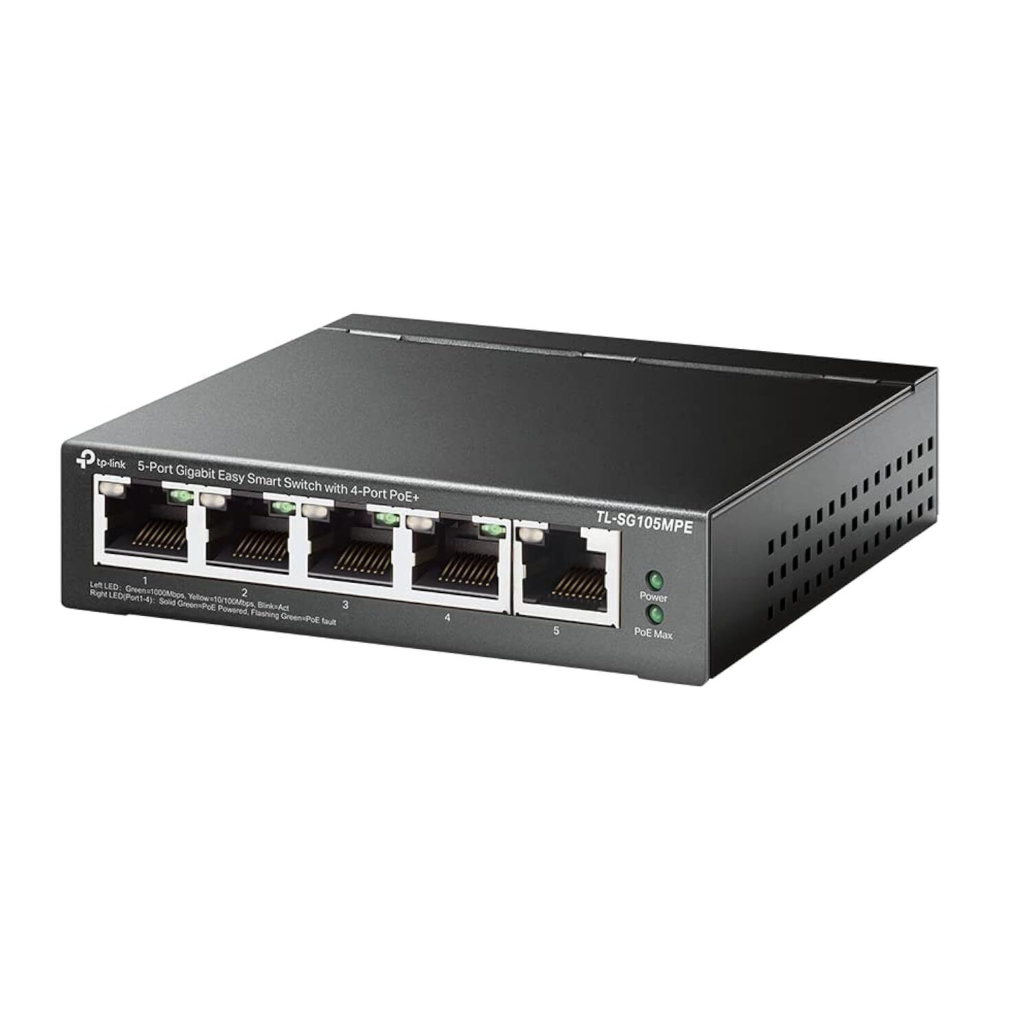 TP-Link TL-SG105MPE | 5 Port Gigabit PoE Switch | Easy Smart Managed | 4 PoE+