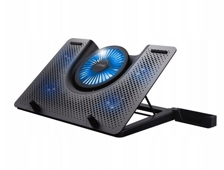 Portable Laptop Cooling Pad With Light Notebook Fan Cooler Mat Adjustable Stand