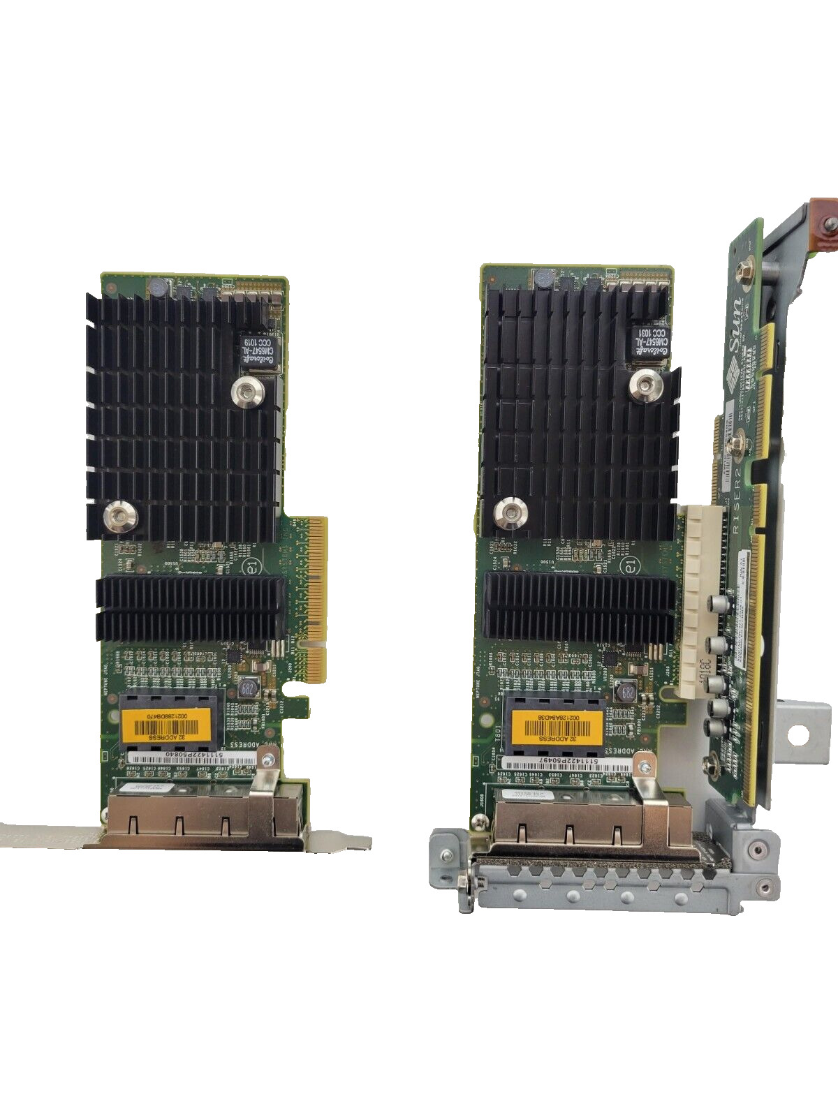 LOTS OF 2 Sun Microsystems ATLS1QGE 511-1422-01 Quad-Port Gigabit Ethernet PCIe