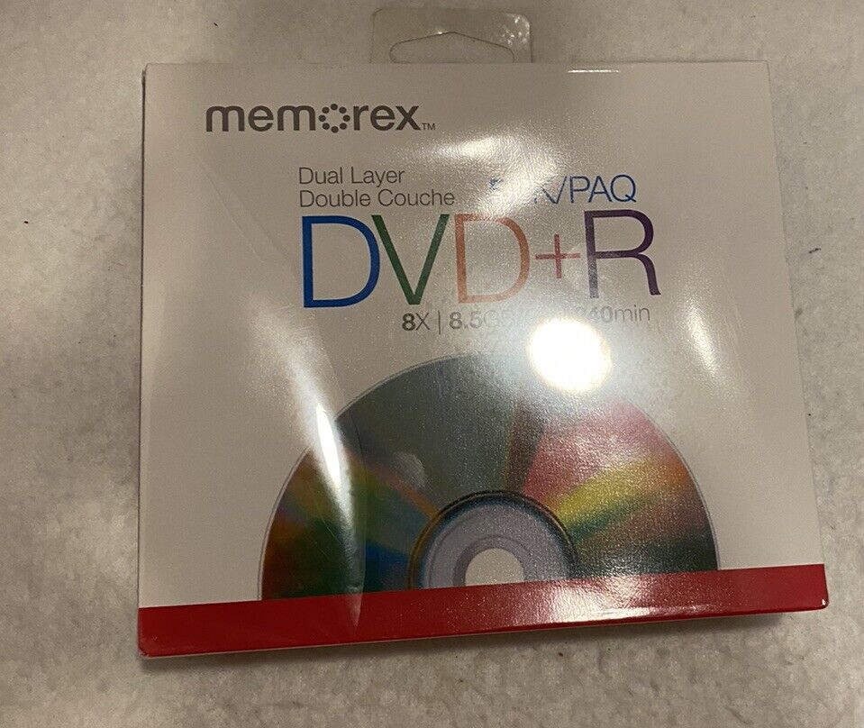 Memorex Dual Layer DVD+RDL 5 Pack 8X/8.5GB/Go/240min (New)