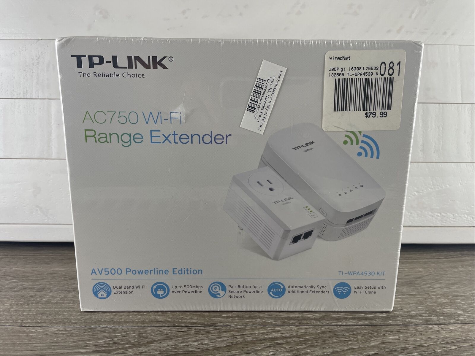 TP-Link AC750 Powerline Gigabit Wi-Fi 2-Piece Kit Model TL-WPA4530 Quick Shippin
