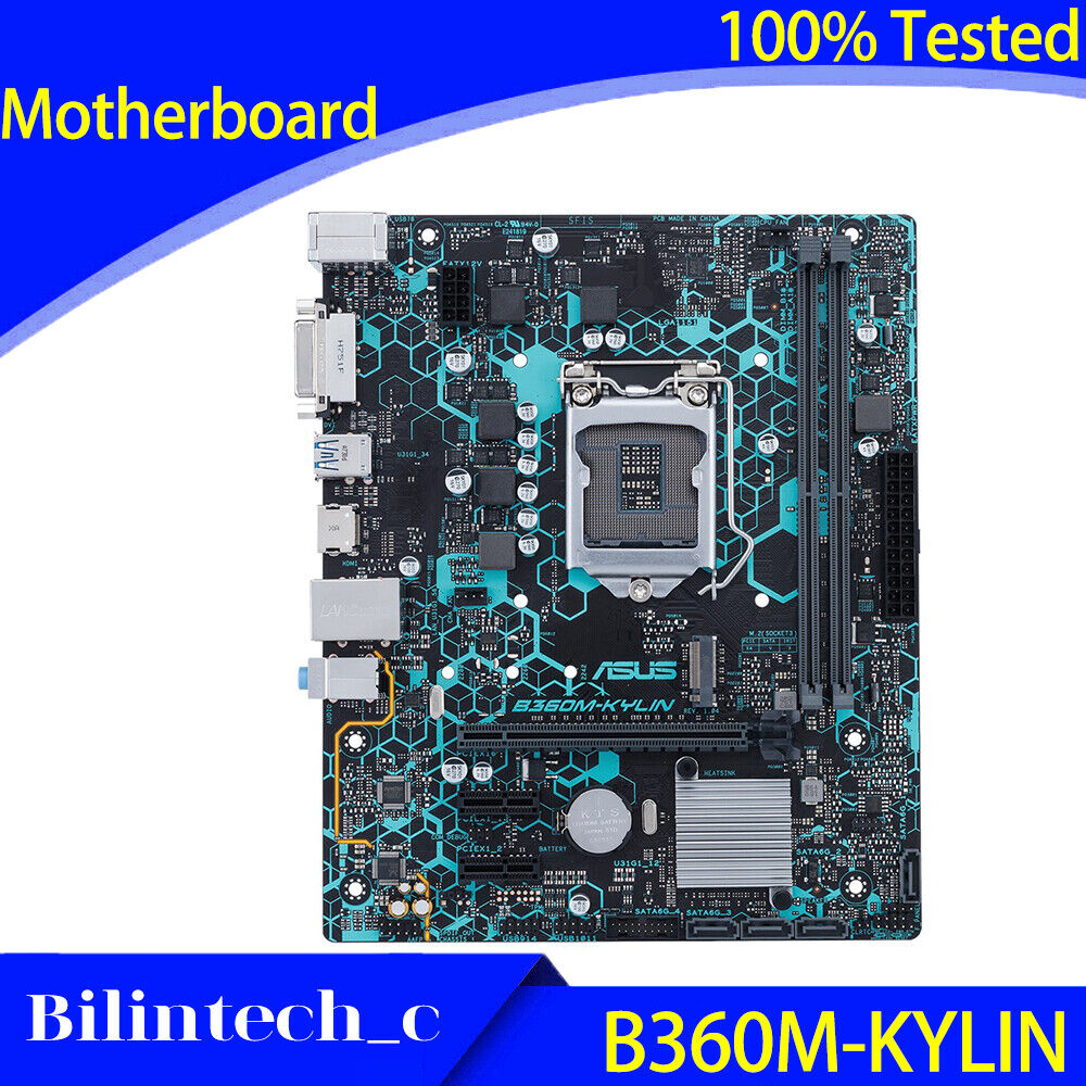 FOR ASUS B360M-KYLIN Motherboard Supports DDR4 32GB 1151PIN Intel B360