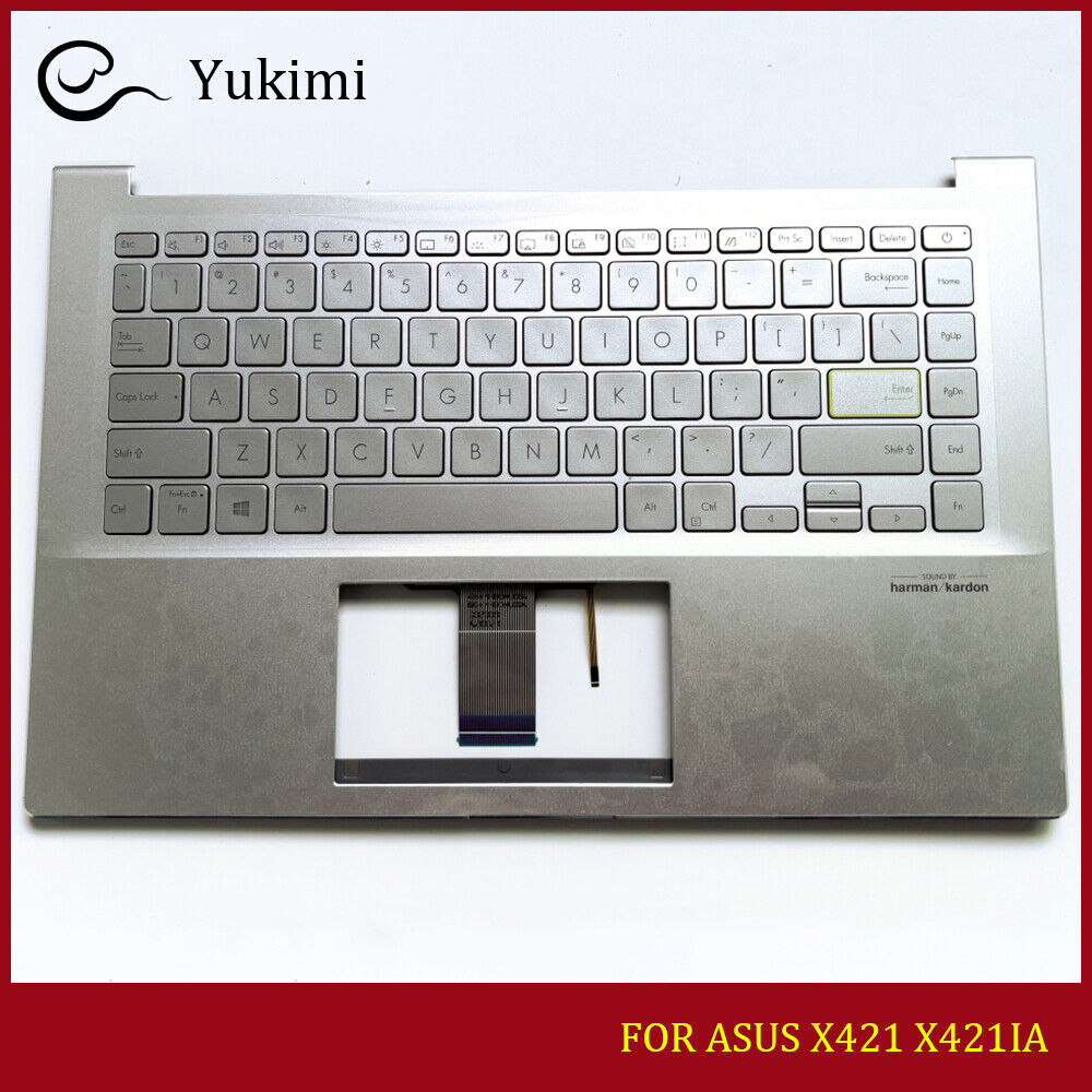 FOR ASUS X421 X421IA Silver Laptop C Shell Cover Upper Palmrest Backlit Keyboard