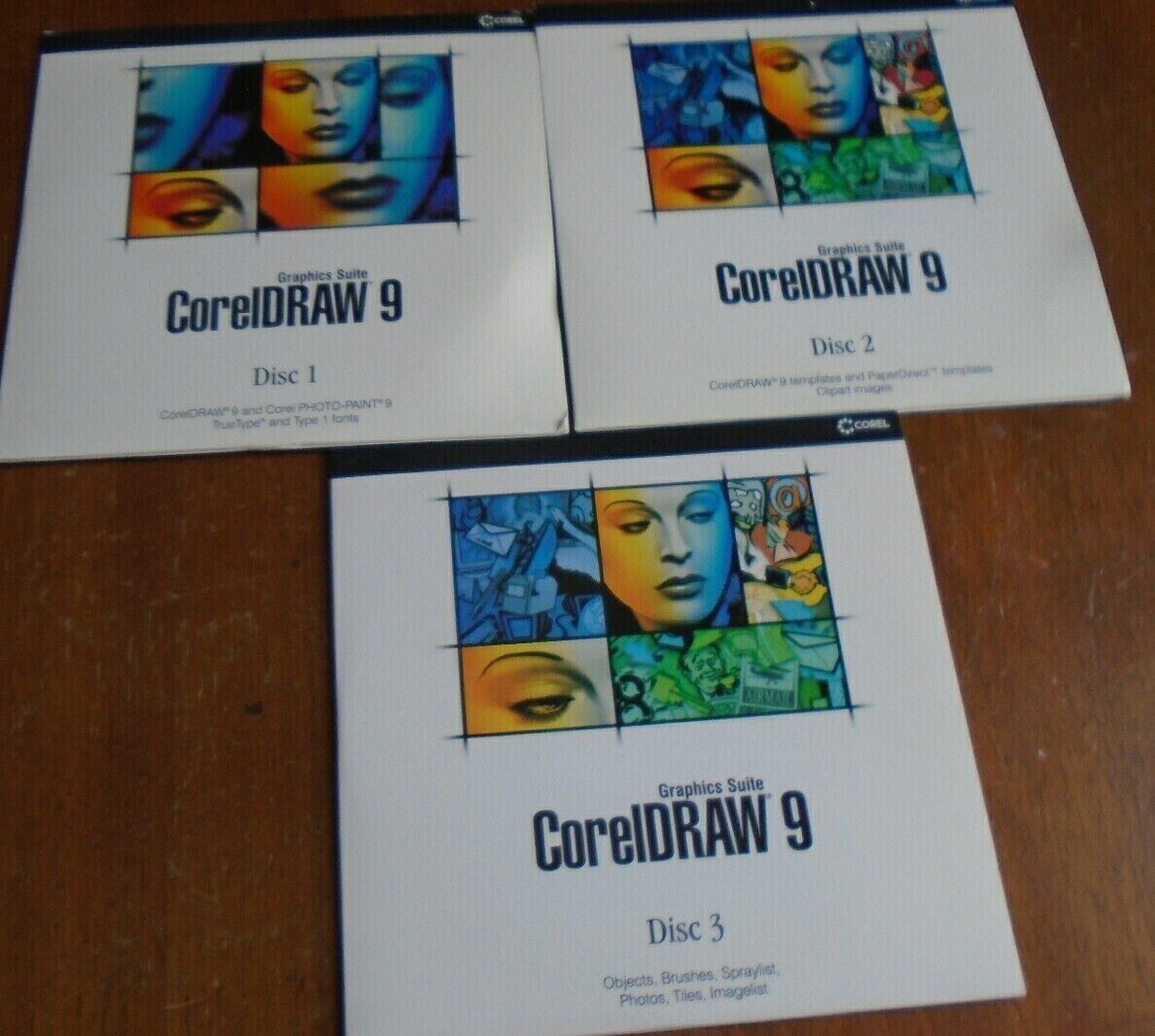CorelDRAW 9 Graphics Suite with CorelDRAW9 & Photo-Paint9 and more 3 Disk Set