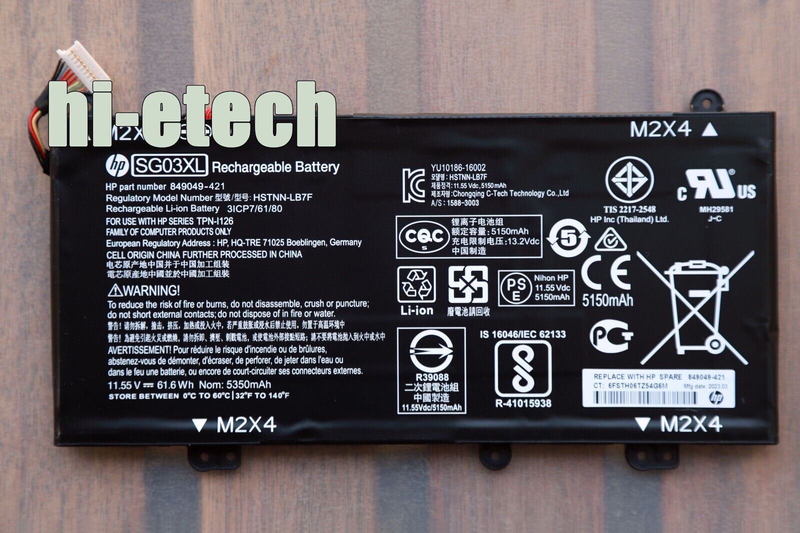 61.6Wh SG03XL New Genuine Battery For HP Envy M7U M7-U009DX 17-U011NR 849049-421