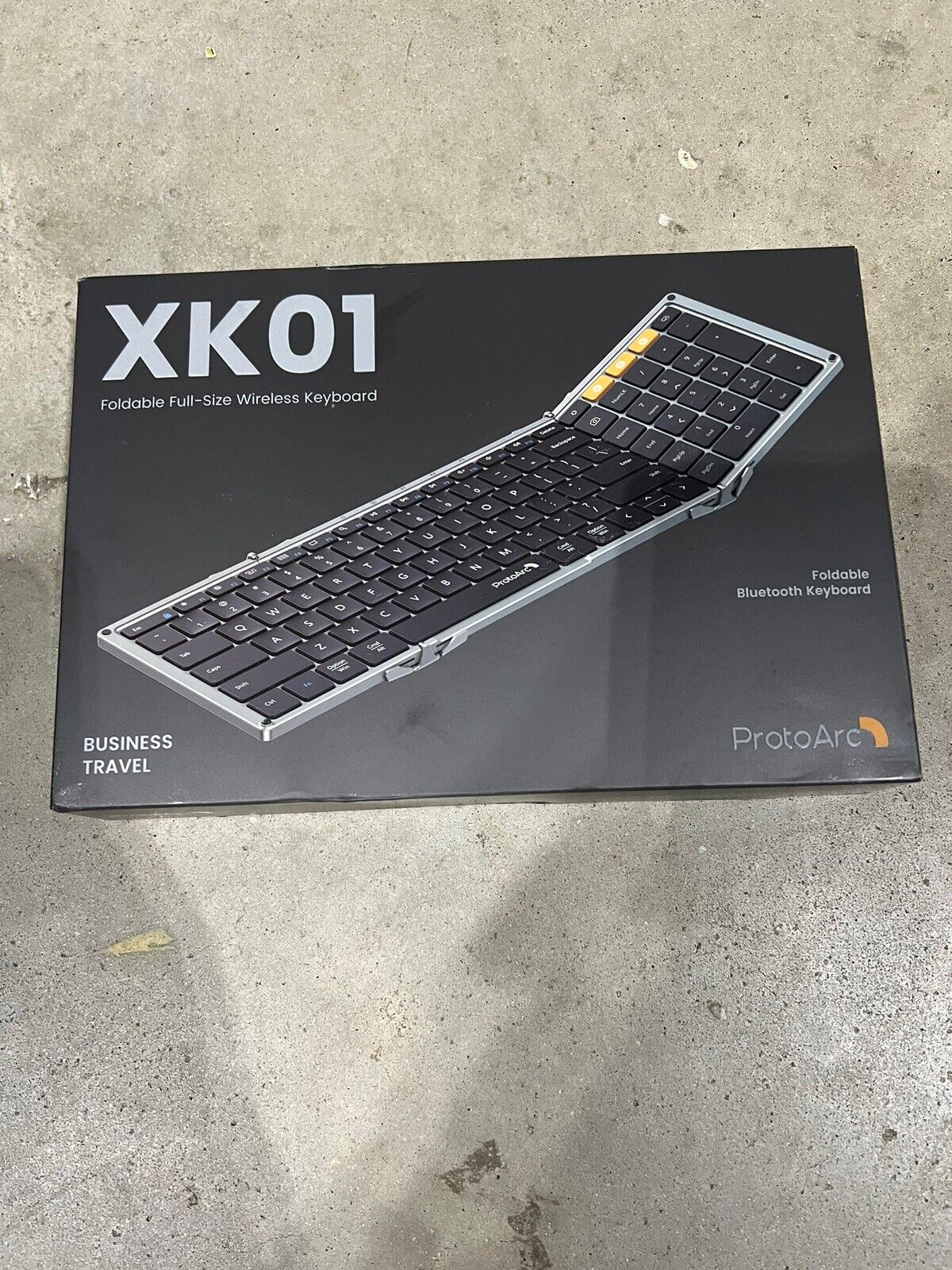 New Open Box  ProtoArc XK01 Foldable Portable Bluetooth Travel Keyboard - 