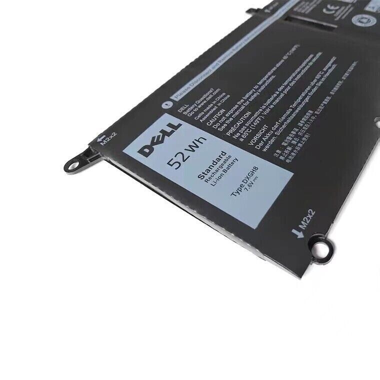 Genuine 52WH DXGH8 Battery For Dell XPS 13 9370 9380 7390 Inspiron 13 7000 7390