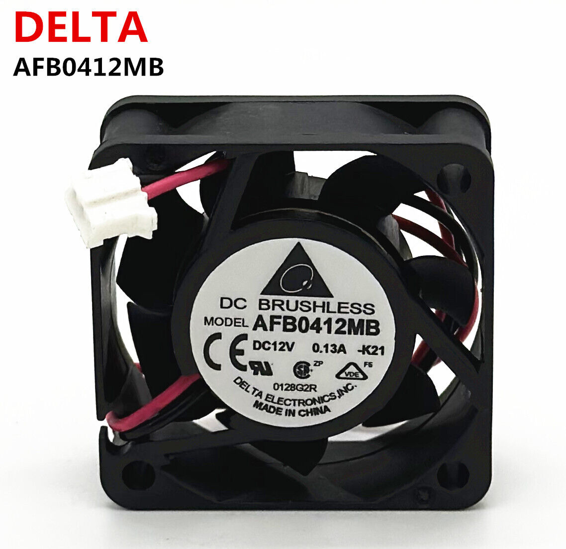 DELTA AFB0412MB 4CM 4015 12V 0.13A 3800RPM Double Ball Cooling Fan 2 Line