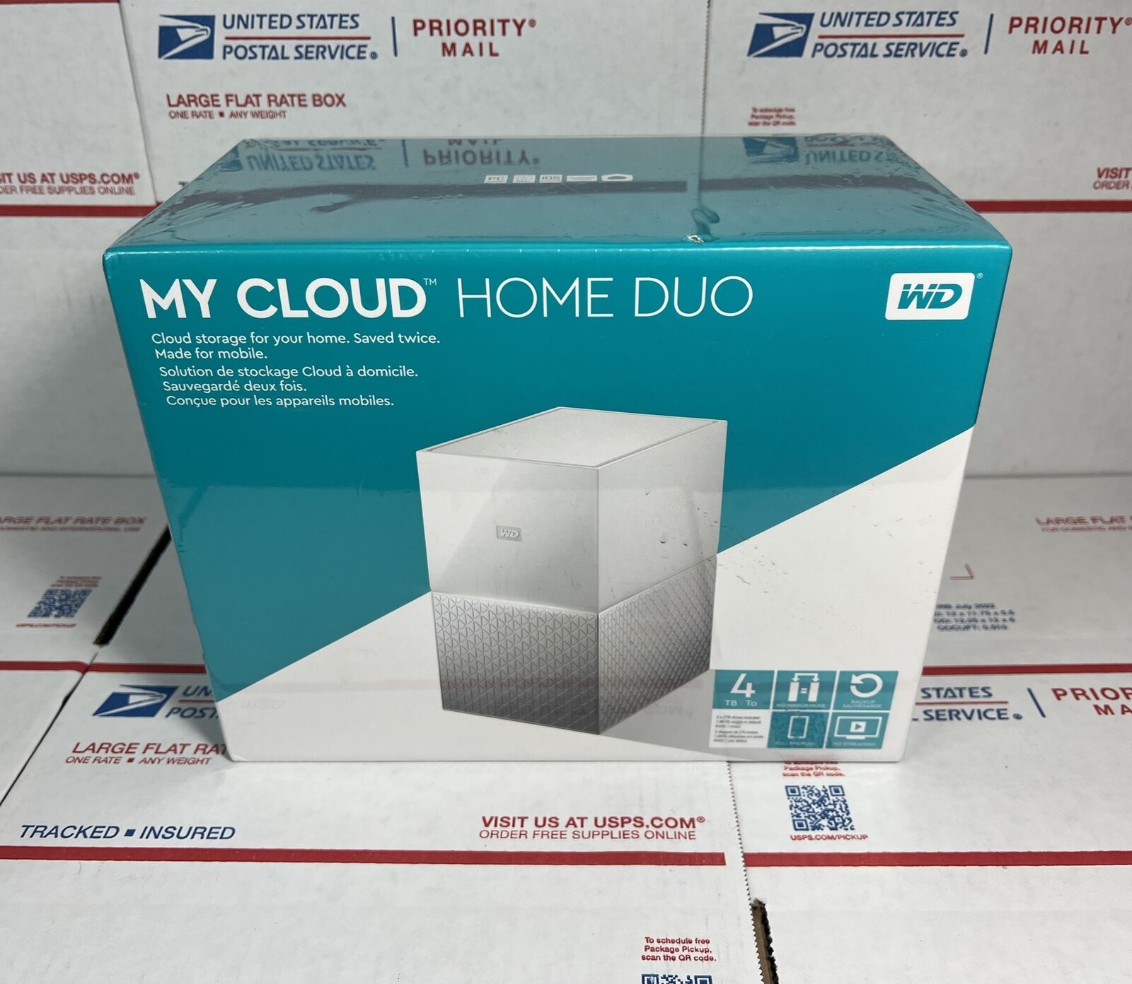 NEW - WD 4TB My Cloud Home Duo Personal Cloud Storage - SEALED - SAME DAY SHIP