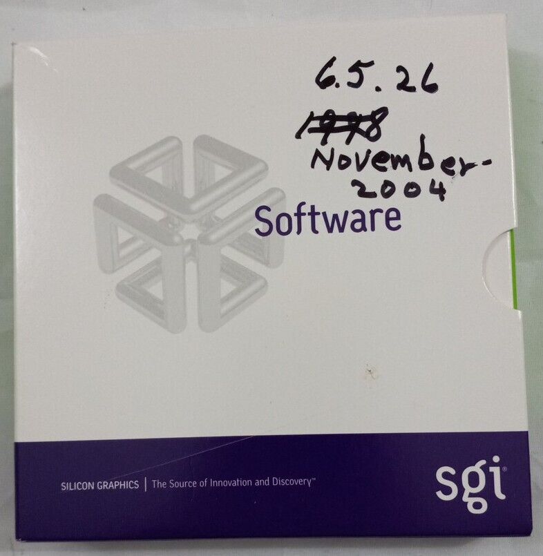 Silicon Graphics SGI Irix Software Library 6.5.26 November 2004 Media CD Set