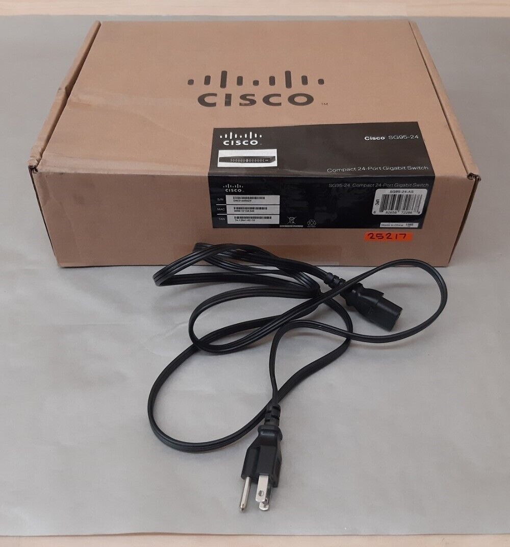 Cisco SG95-24 Compact 24-Port Gigabit Switch (SG95-24-AS)