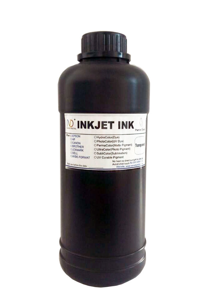 500ml ND® Premium UV Curable Transparent ink for DX5 DX7 Print head printer