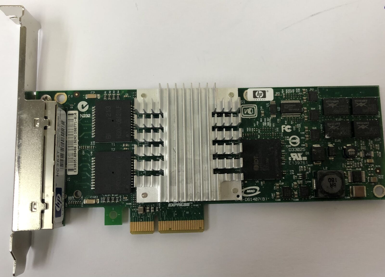 HP NC364T PCI Express Quad Port Gigabit Server Adapter 436431-001