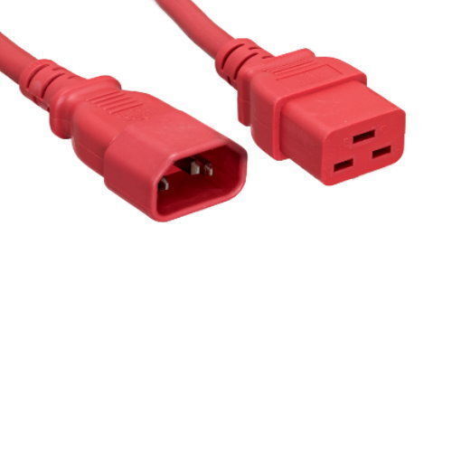 2' RED Power Cable for HPE BladeSystem c7000 Enclosure Synergy 12000 JumperCord