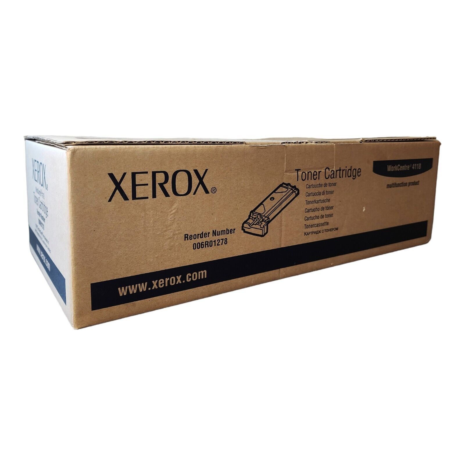 Xerox 006R01278 Black Toner Cartridge WorkCentre 4118 FaxCentre 2218 Genuine 