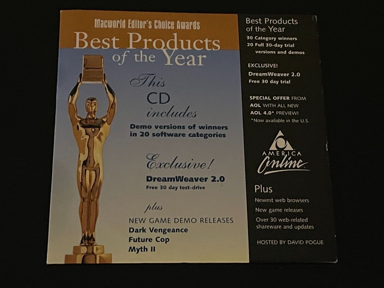 Vintage Apple Macworld Editor's Choice Awards Best Products of the Year 1999 CD