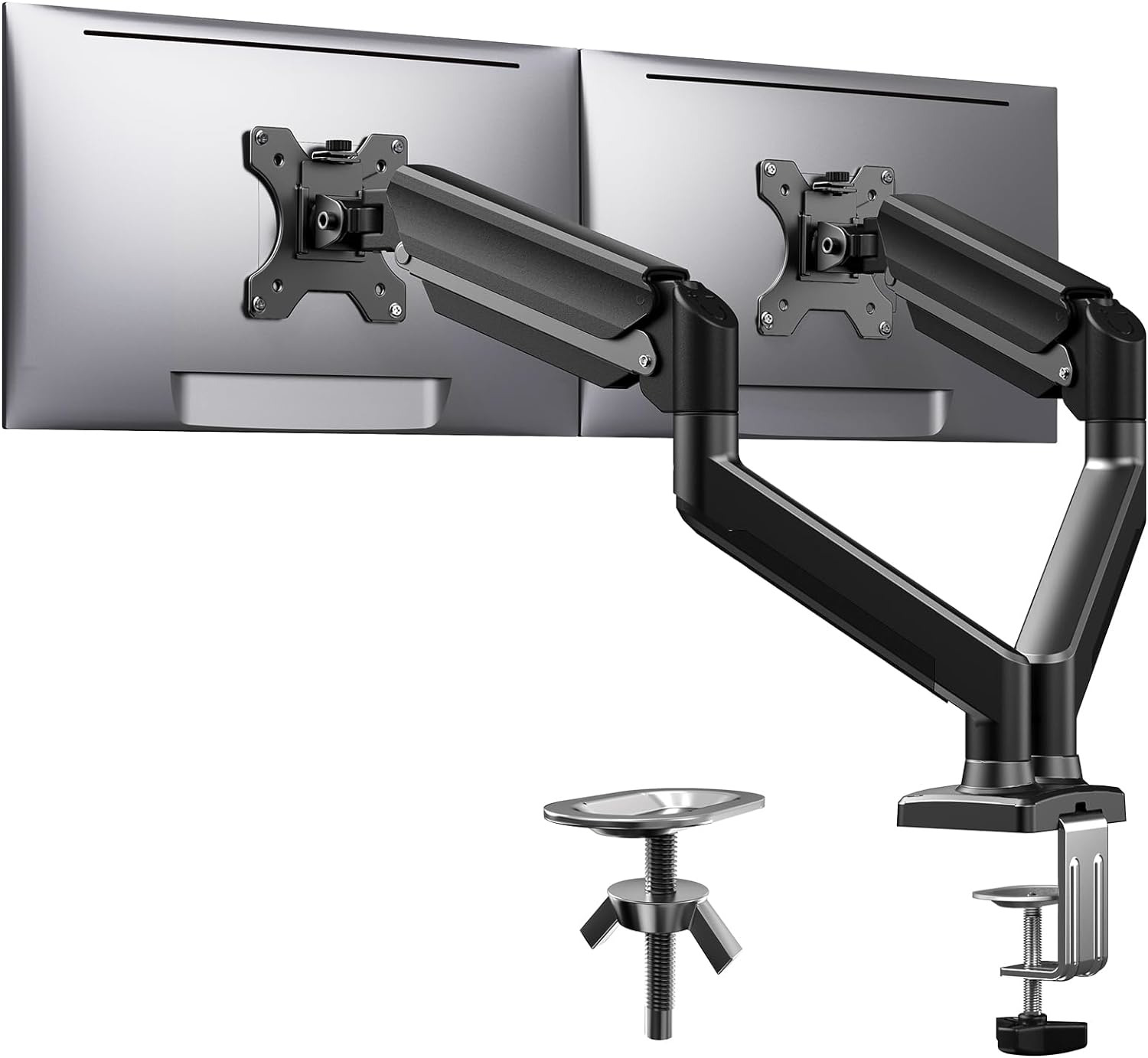 ErGear Dual Monitor Stand for 17-32 inches Screens, Dual Monitor Mount Gas Dual