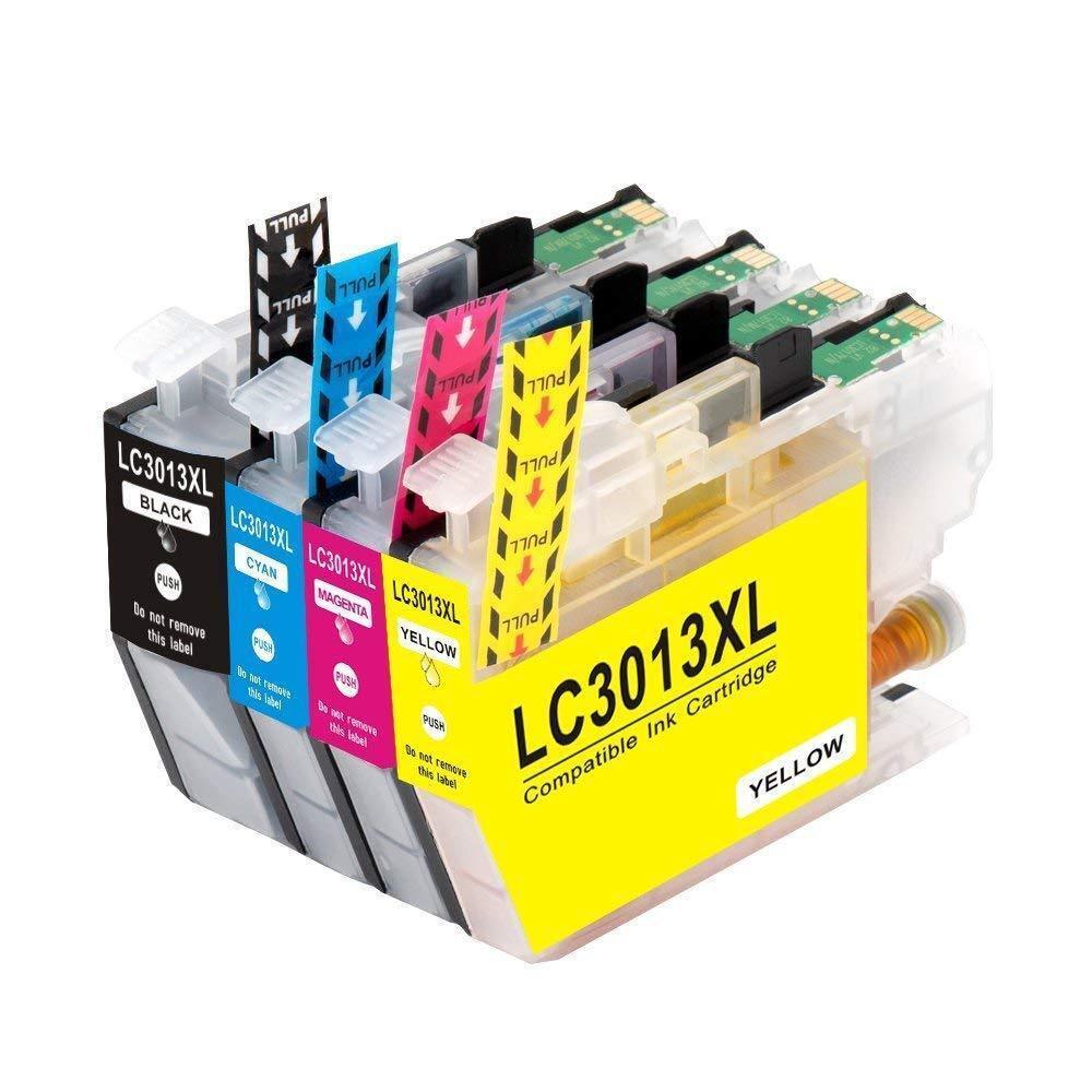 Brother LC3013 High Yield Ink Set Black Cyan Magenta Yellow MFC-J491D MFC-J690DW