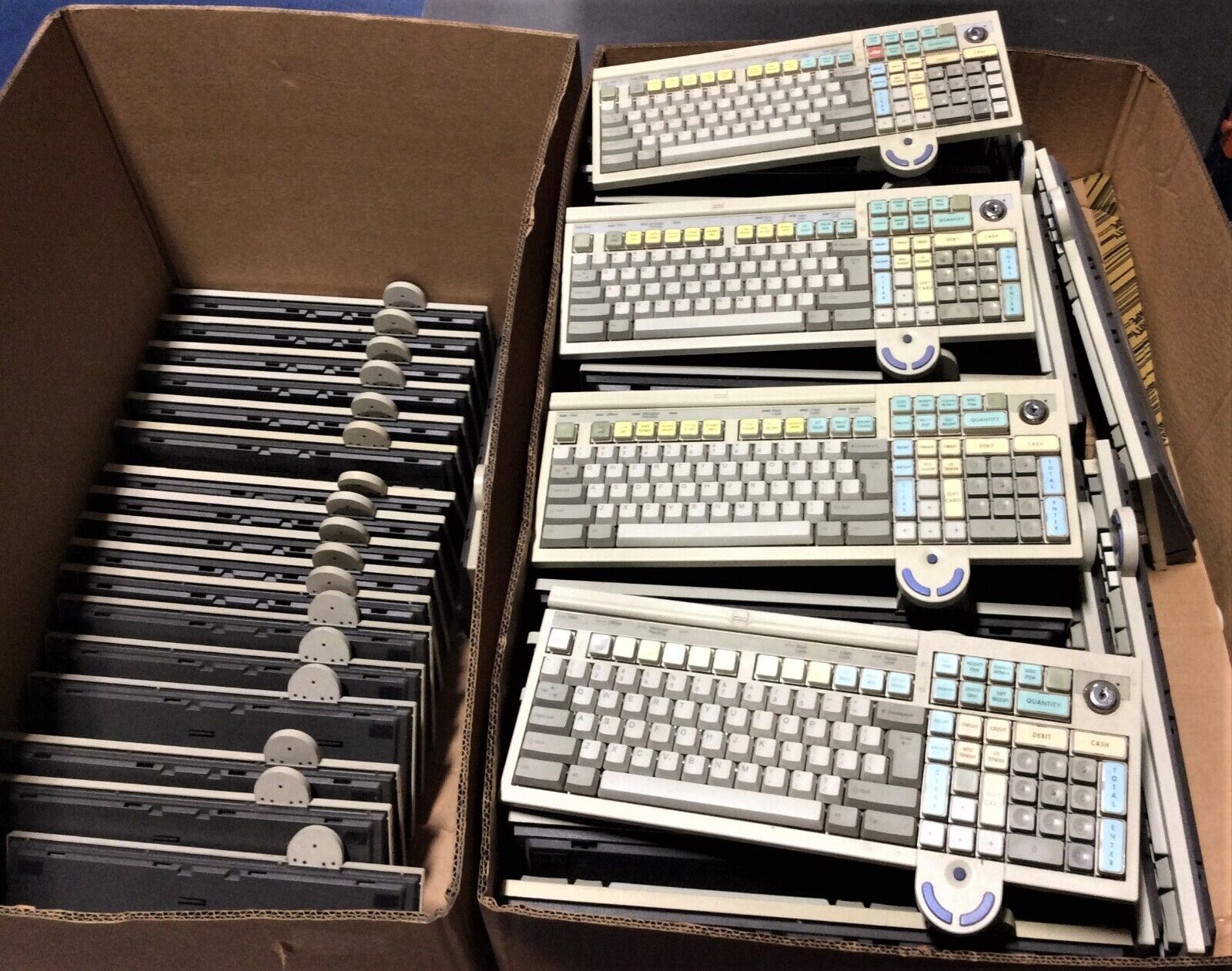 LOT OF 10 x IBM ANPOS POS Keyboard With Integrated Mouse FRU 13G2130 or 41K6950