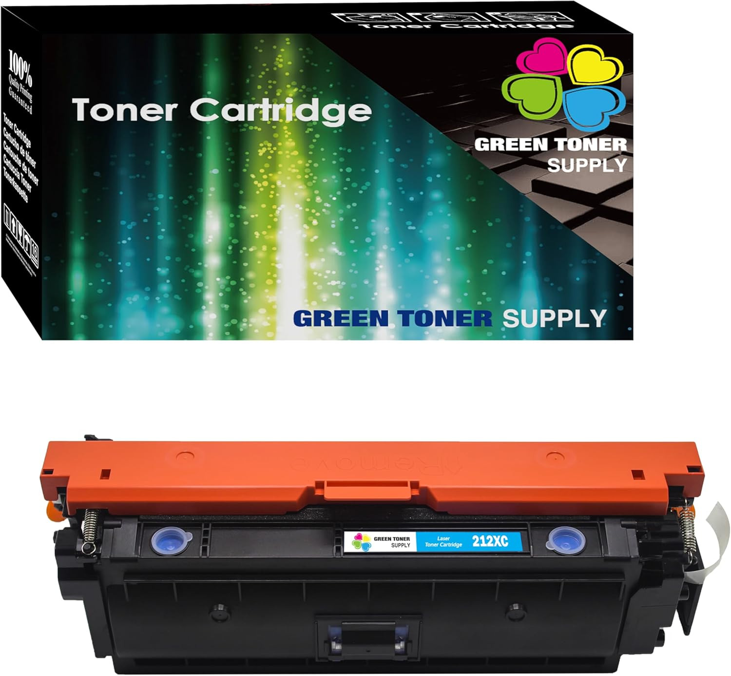Compatible Replacement for HP 212A Cyan Toner Cartridge W2121A 212AC Cyan 1-Pack