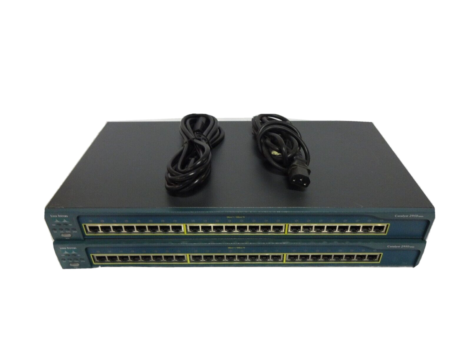 LOT OF 2 Cisco Systems WS-C2950-24 Catalyst 24-port