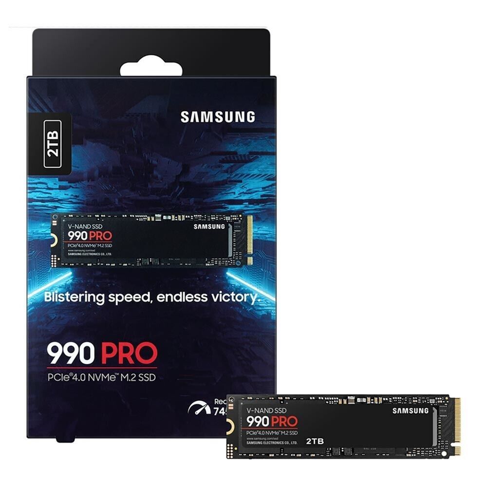 Samsung - 990 PRO 2TB Internal SSD PCle Gen 4x4 NVMe MZ-V9P2T0B/AM ⚡ Sealed