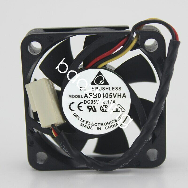 Delta Electronics AFB0405VHA Square Server Fan DC 5V 0.16A 40X40X10mm 3-wire