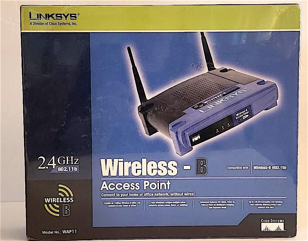 Linksys Wireless - B Series Access Point WAP11 2.4GHz 802.11b Router SEALED