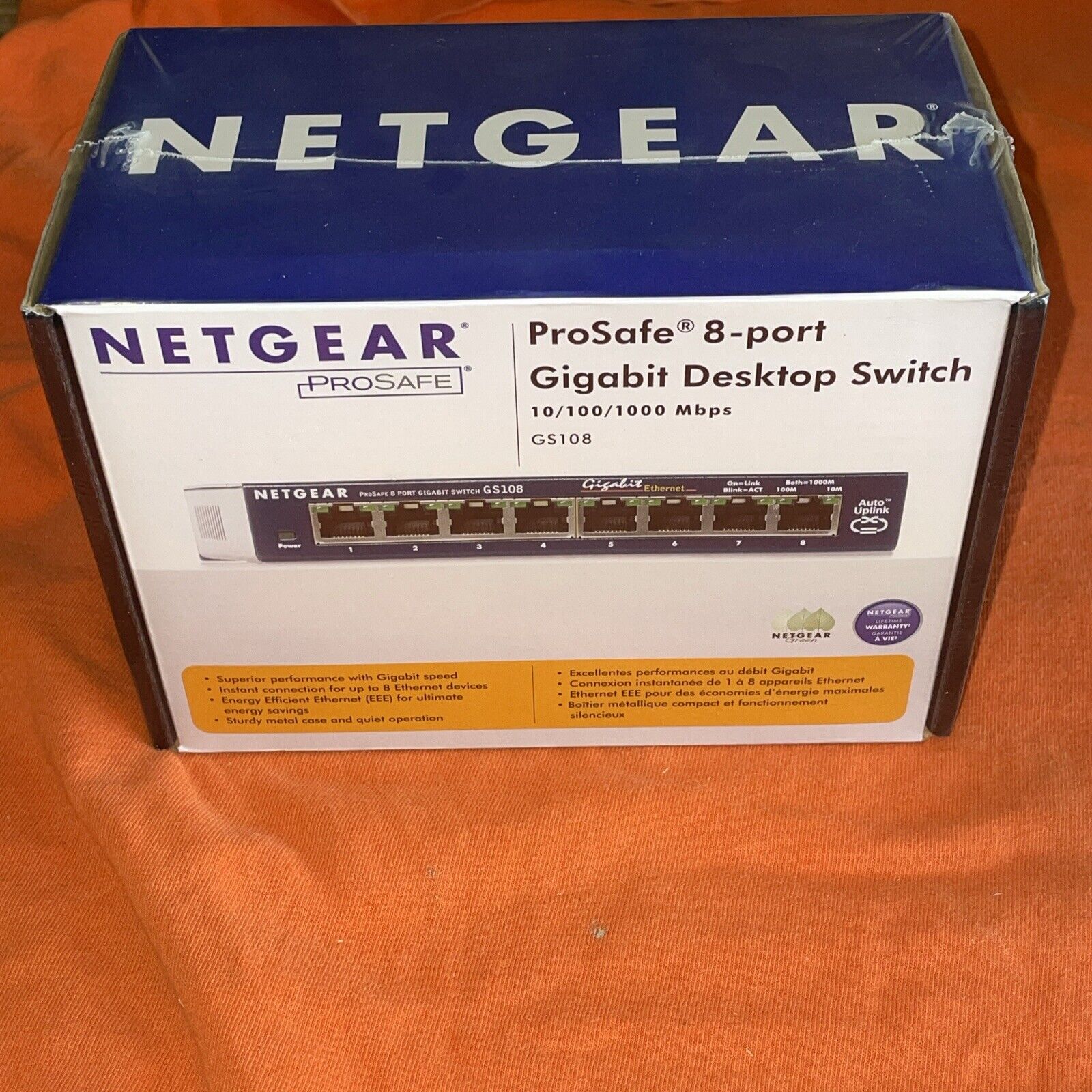 NEW (Sealed) Netgear ProSafe 8-Port Gigabit Desktop Switch