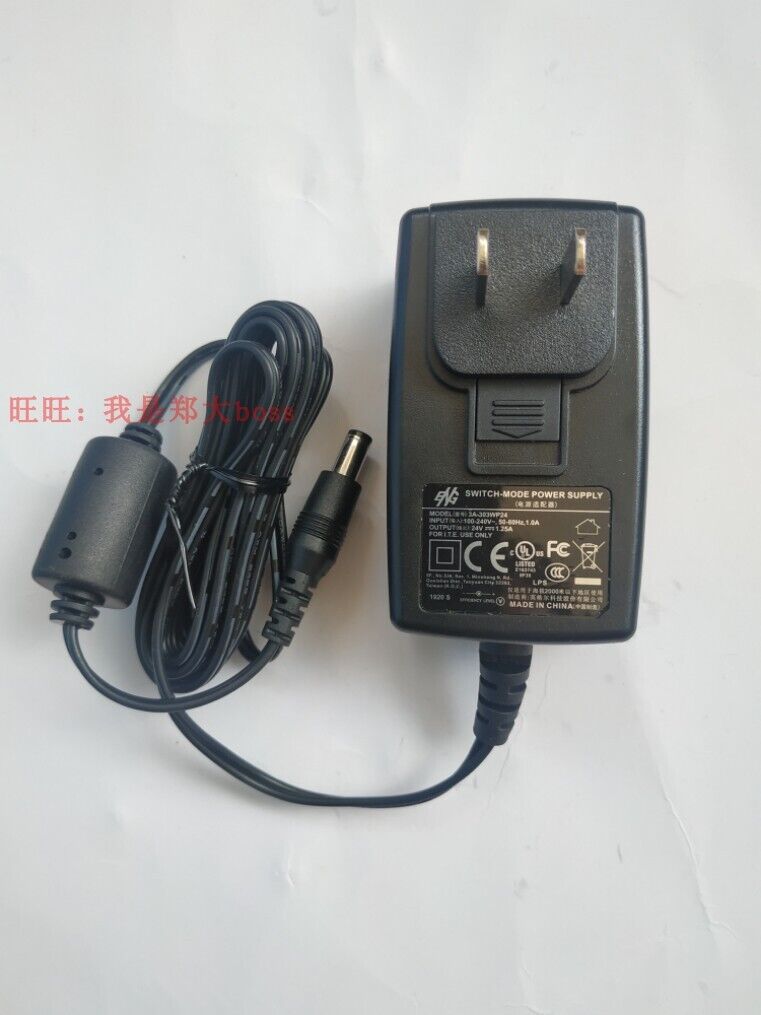 Genuine ENG 3A-303WP24 Switch-Mode Power Supply 24V 1.25A US 5.5*2.1MM
