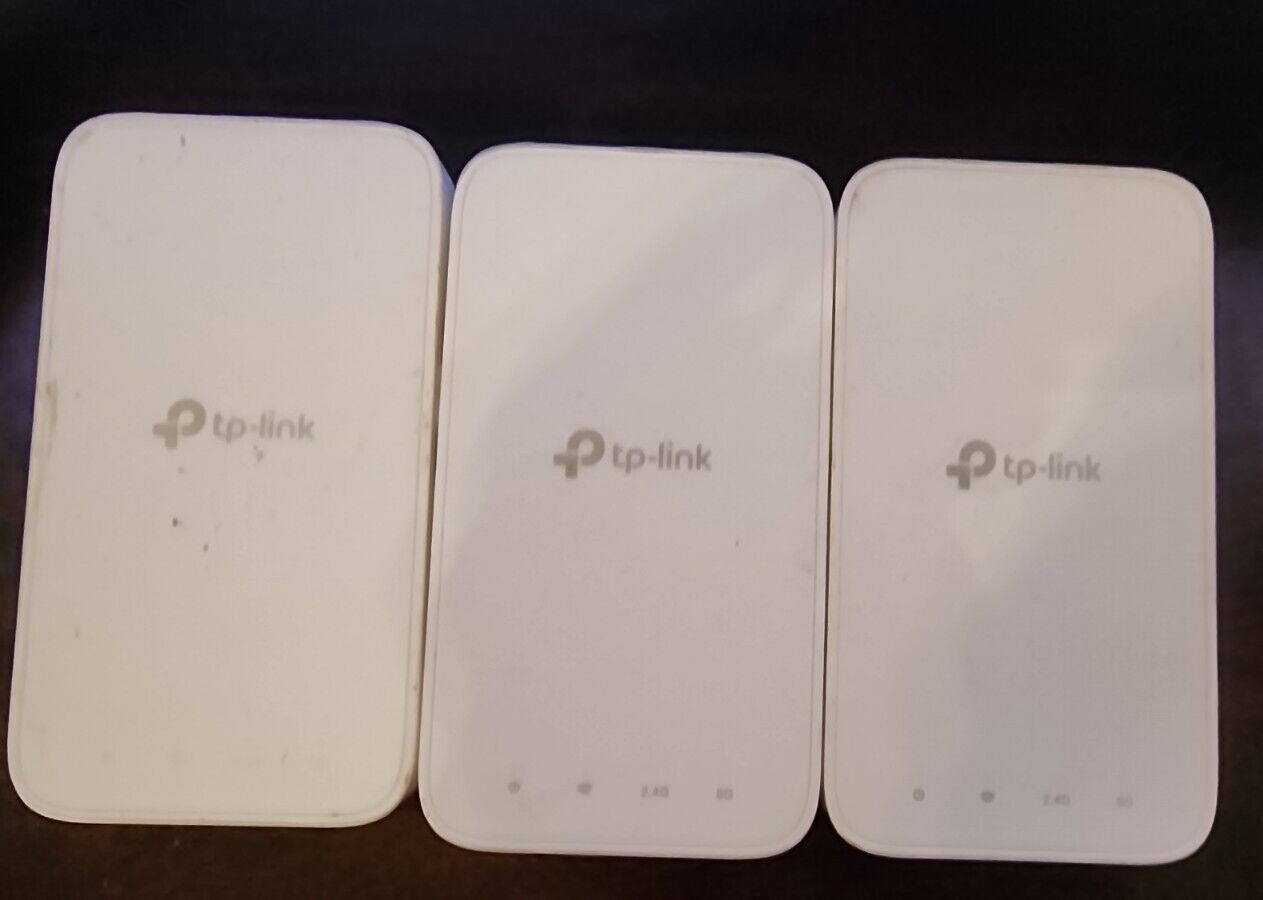  TP-Link RE300 AC1200 Wireless Dual Band Mesh WiFi Range Extender Lot Of 3